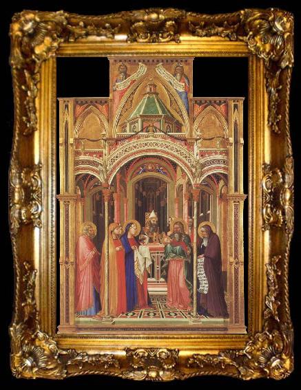 framed  Ambrogio Lorenzetti The Presentation in the Temple, ta009-2